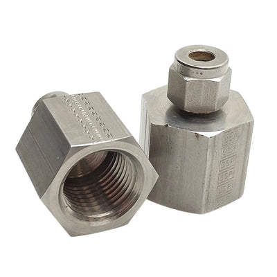 New – Open box Lot of 2 SSP ISSD4FC8 Duolok Female Connector, ø1/4in Tube Ferrule, 1/2in NPT