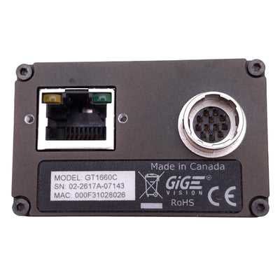 Used Allied Vision Prosilica GT1660C GigE 2MP CCD Camera, 2/3", 1600x1200, 62.1fps