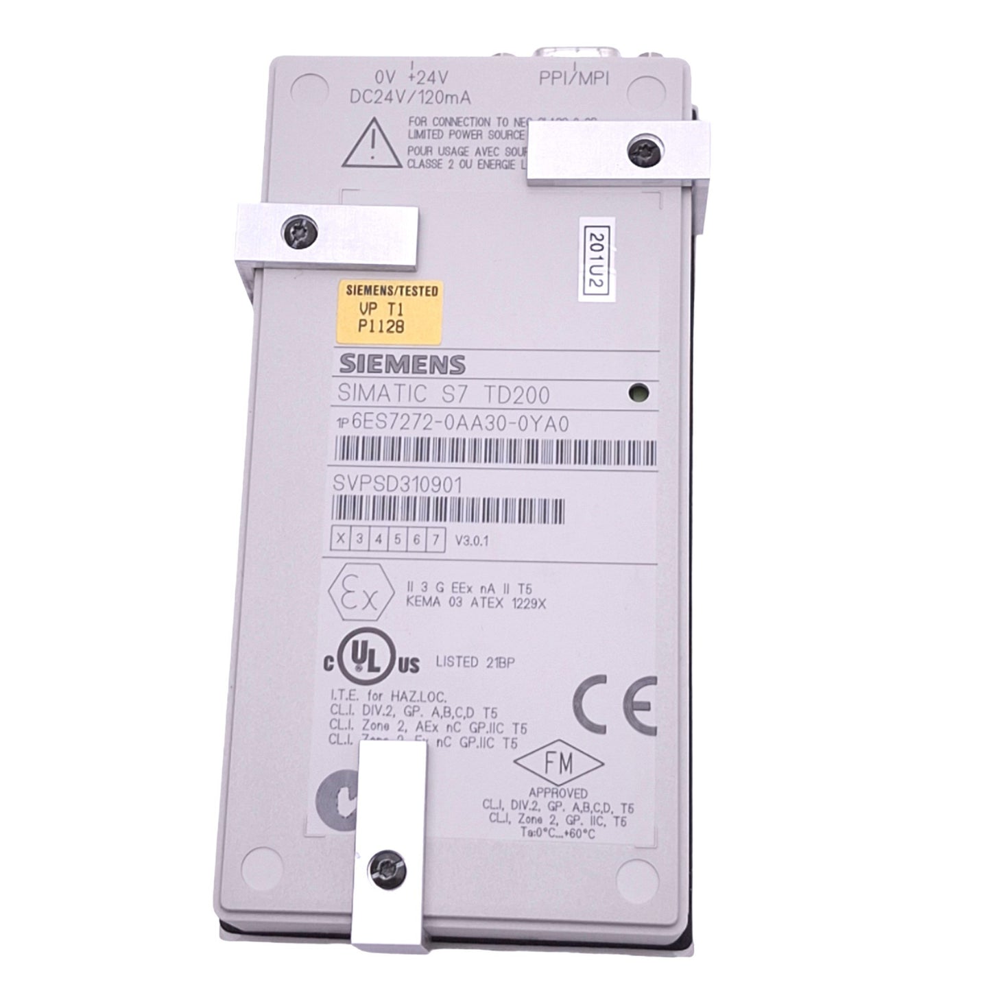 Used Siemens 6ES7272-0AA30-0YA0 Simatic S7 TD 200 Operator Interface, RS485, 24VDC