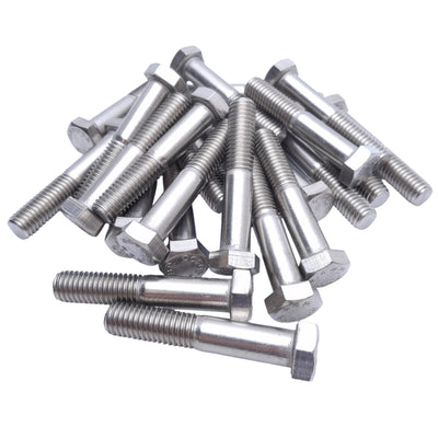 New – Open box Lot of 25 Stainless Steel Hex Head Cap Screw 1/2-13 Thread, 2-3/4in Length