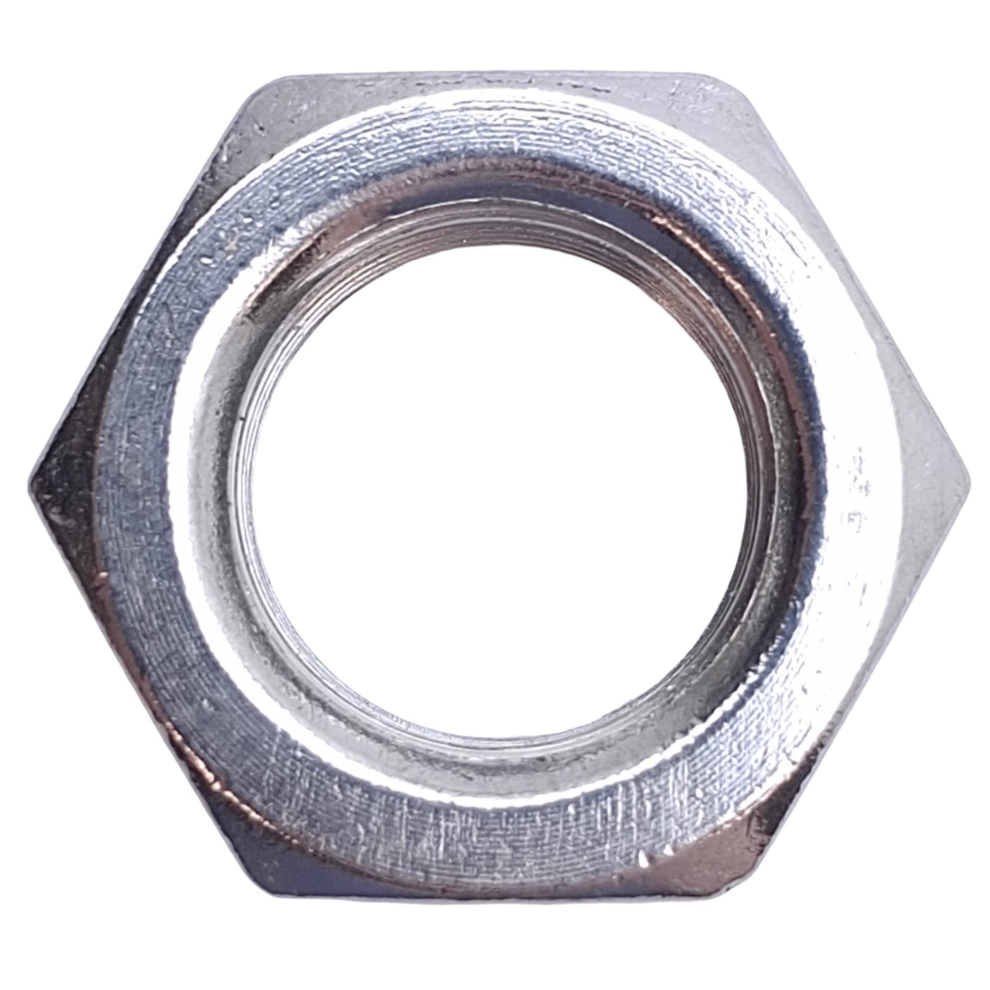 New – Open box Lot of 15 Stainless Steel Jam Nut 3/4in-16 Thread Size, 1-3/32in Width