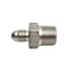 New – Open box SSP J4-6C Male Connector Fitting, 1/4in Male SAE 37° Flare to 3/8in NPT Male