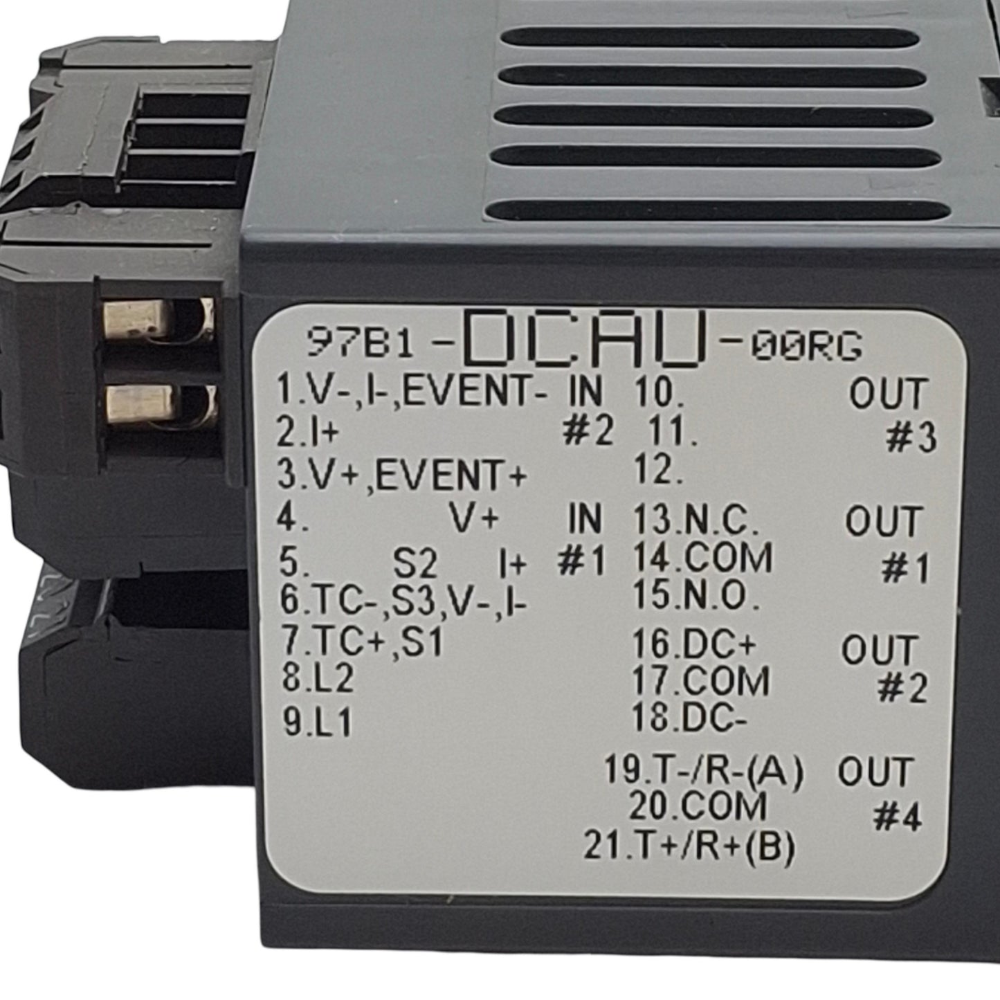 Used Watlow 97B1-DCAU-00RG Temperature Controller Power: 24-28VAC/DC *Missing Bracket