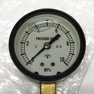 New – Open box Yodogawa Keiki IAGT-PT1/4-60 X 10MPa Glycerin Filled Pressure Gauge, Ø60mm, R1/4