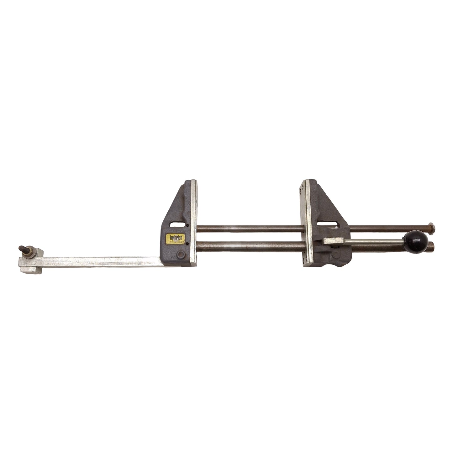Used Heinrich 13-WH Safety Drill Vise, 12-3/4in Opening, 5-5/8in W x 1-3/4in D Jaw