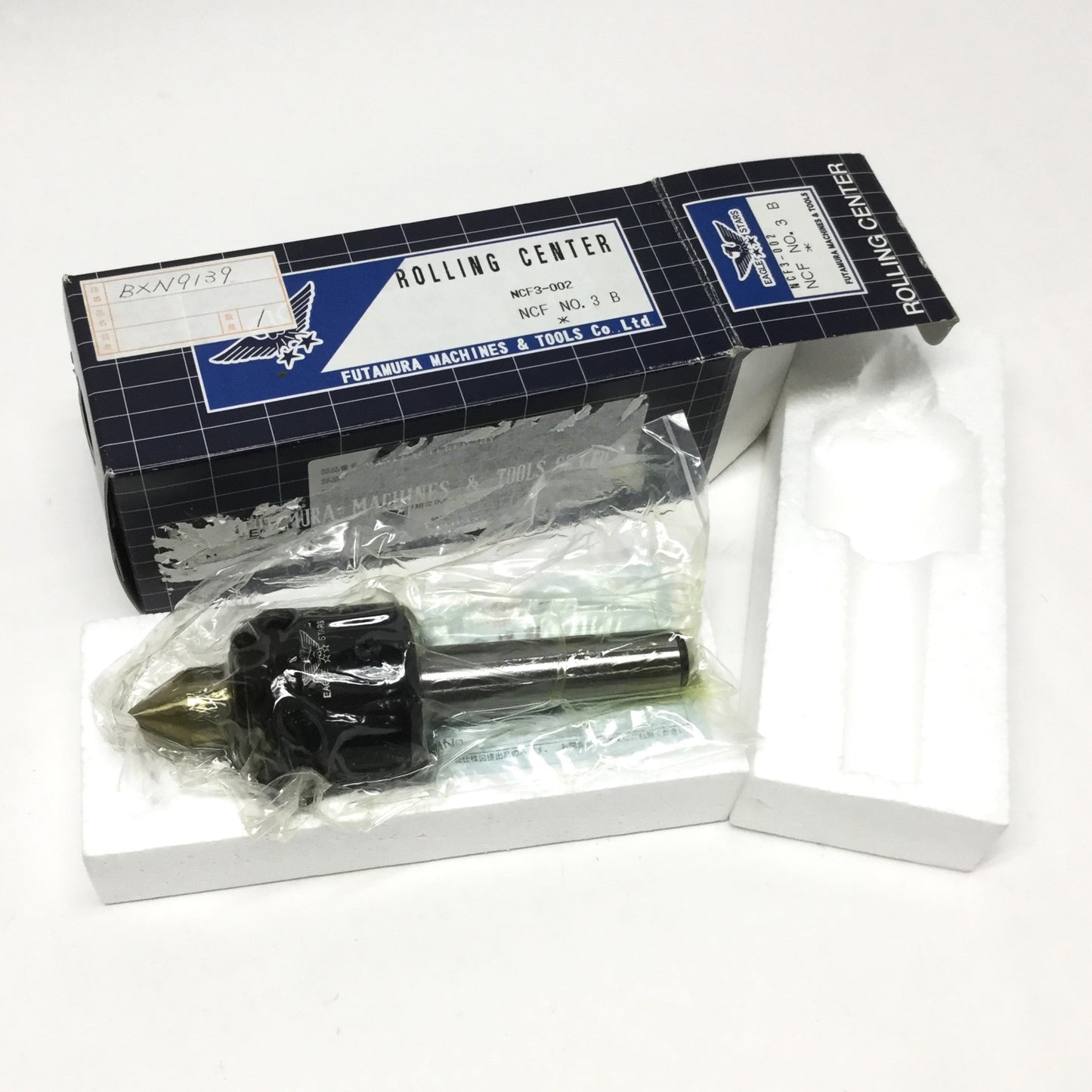 New Futamura NCF3-002 Eagle Stars Lathe Rolling Live Center MT3, 4500RPM, TIR .003mm