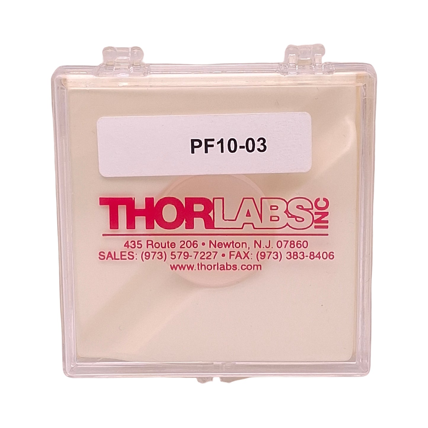 Used Thorlabs PF10-03 Fused Silica Mirror Blank, ø25.4mm OD, 6mm ± 0.2mm Thick