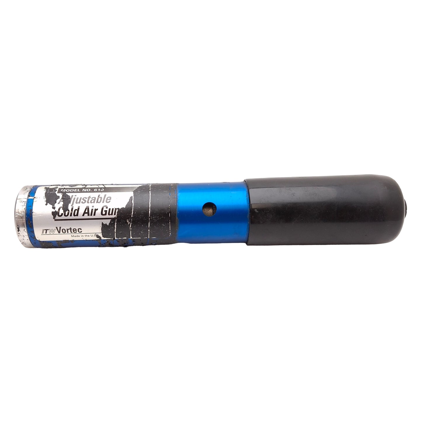 Used Vortec 610 Adjustable Cold Air Gun, 900 BTU/hr, 15SCFM, -10°F, 1/4in NPT *Dirty*