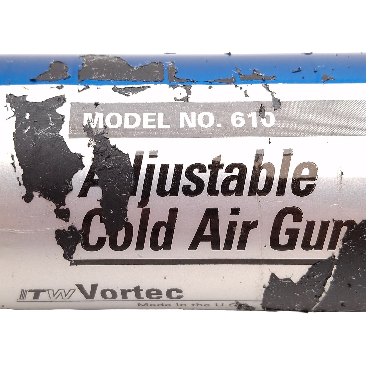 Used Vortec 610 Adjustable Cold Air Gun, 900 BTU/hr, 15SCFM, -10°F, 1/4in NPT *Dirty*
