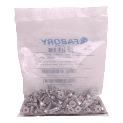 New Lot of 100 Fabory U51060.025.0075 Flat Head Cap Screw, 1/4in-20 Thread x 3/4in L