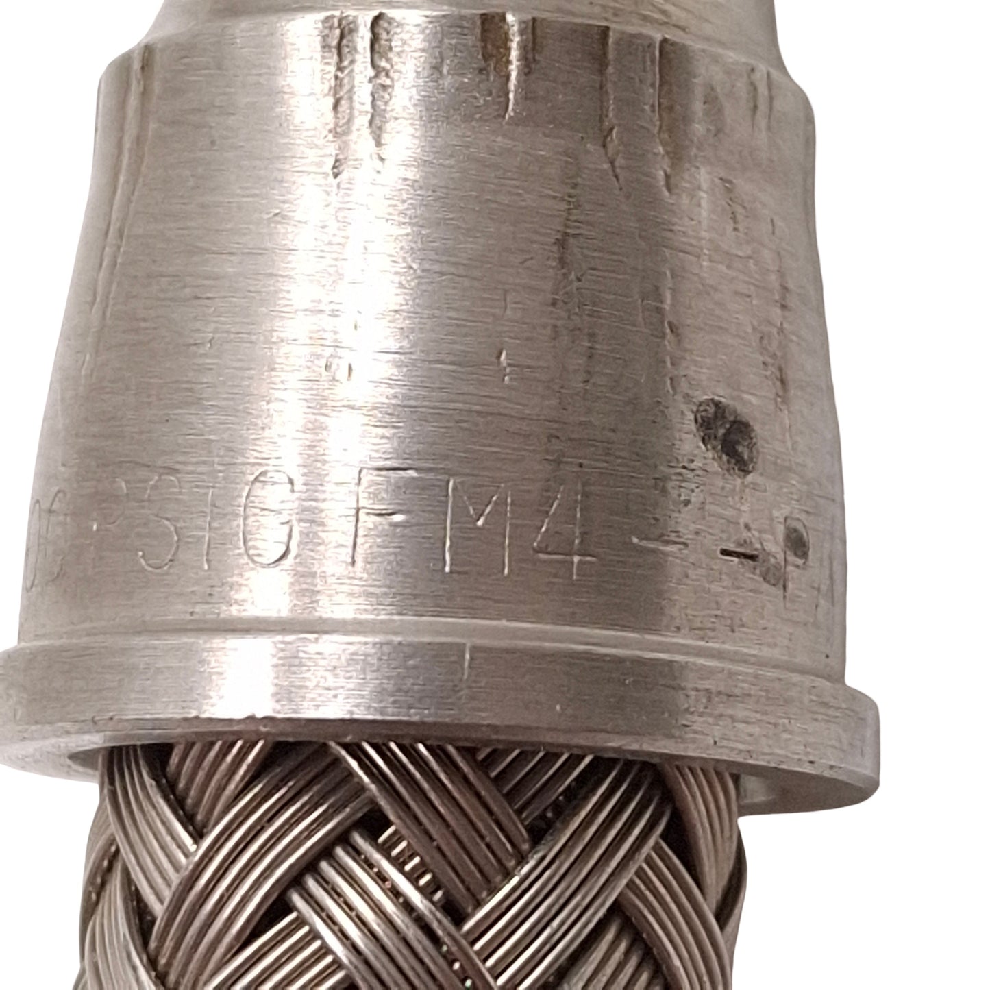 Used Swagelok SS-FM4PM4PF4-24 Stainless Steel Convoluted Hose 1/4NPT Male-Female 24"