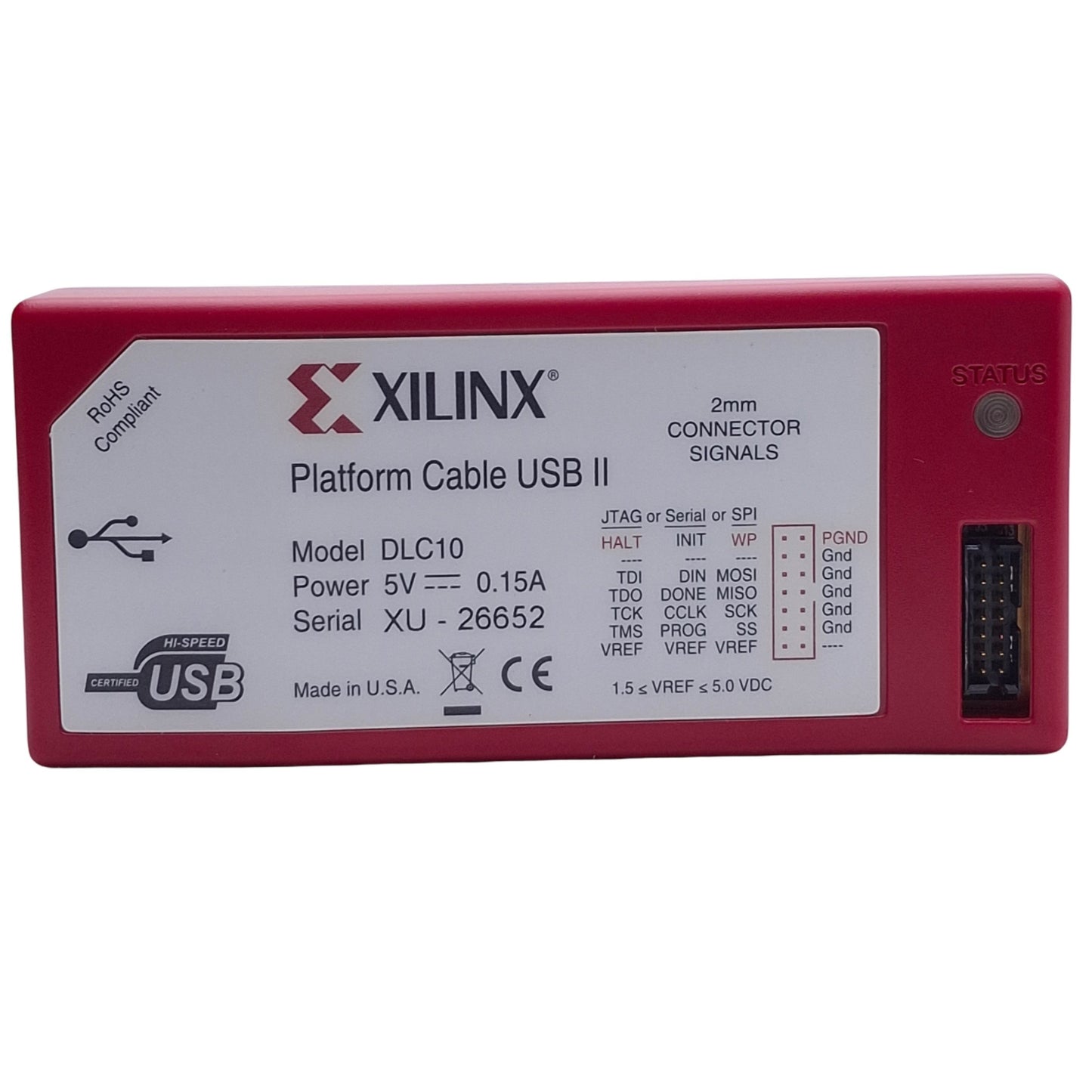 New XILINX HW-USN-II-G Platform Cable USB II Programmer Emulator, SPI Flash, 5VDC