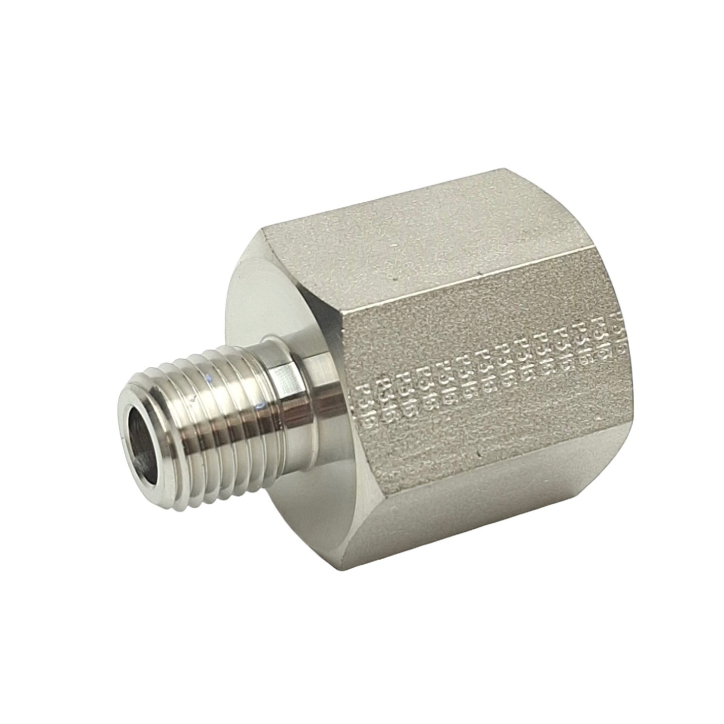 New – Open box Lot of 3 SSP 1/2X1/4RA Reducing Adapter Fittings, 1/2in NPT to 1/4in NPT Male