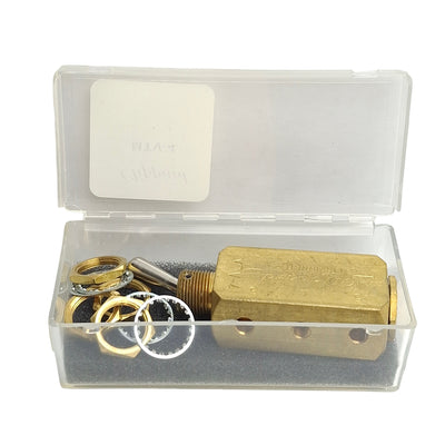 New Clippard MTV-4 Brass Toggle Air Control Valve, 2-Position 5-Port, N/C, 10-32
