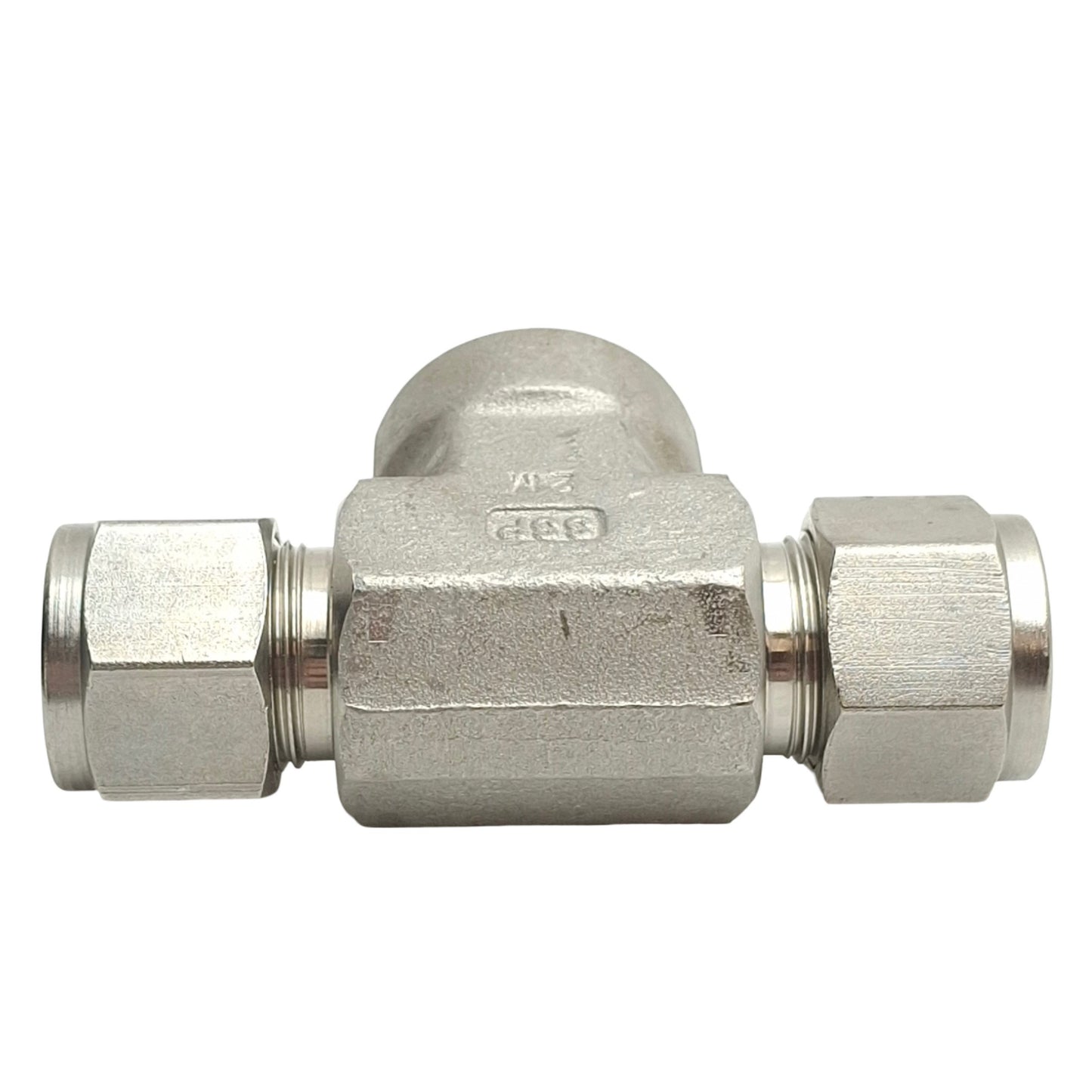 New – Open box SSP ISSD8FBT8 Duolok Female Branch Tee, 1/2in NPT Female to 1/2in OD Tube