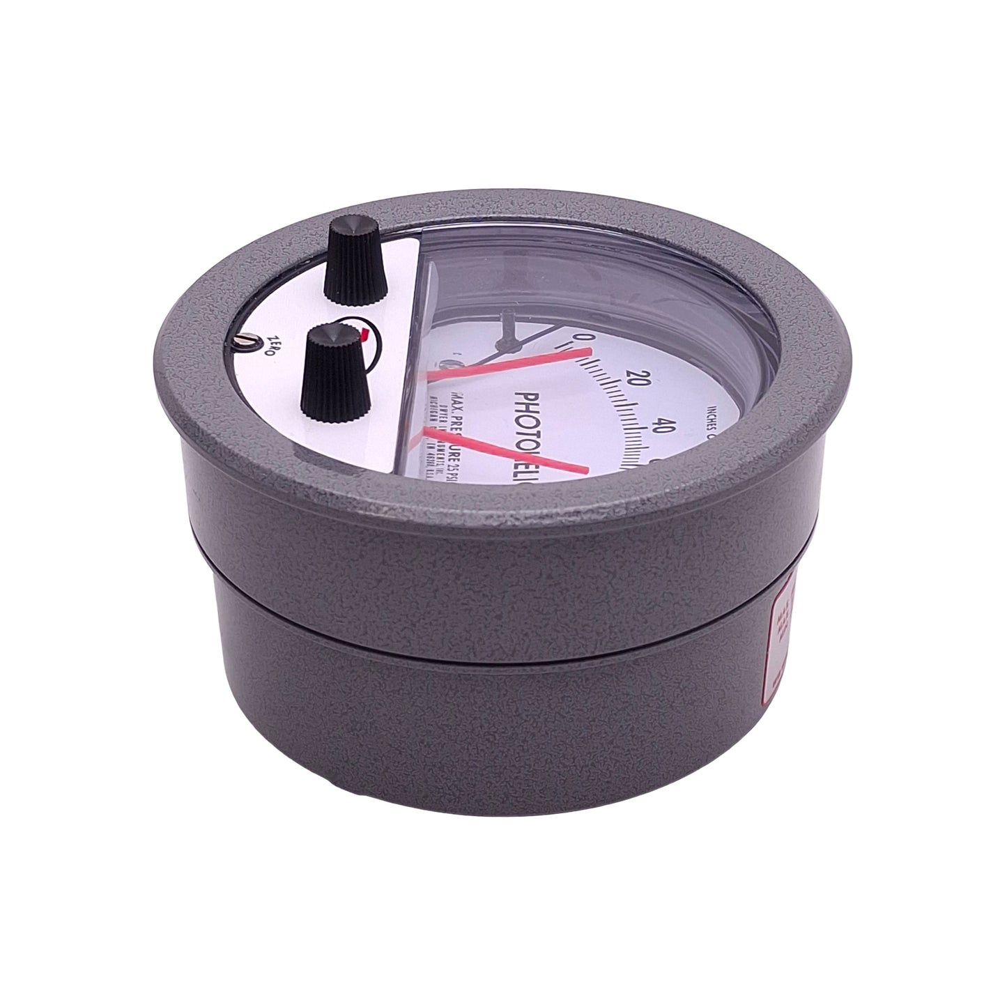New – Open box Dwyer 3100MR-CBL20 Photohelic Pressure Switch/Gauge 24VDC SPDT NO/NC, 0-100inH₂O