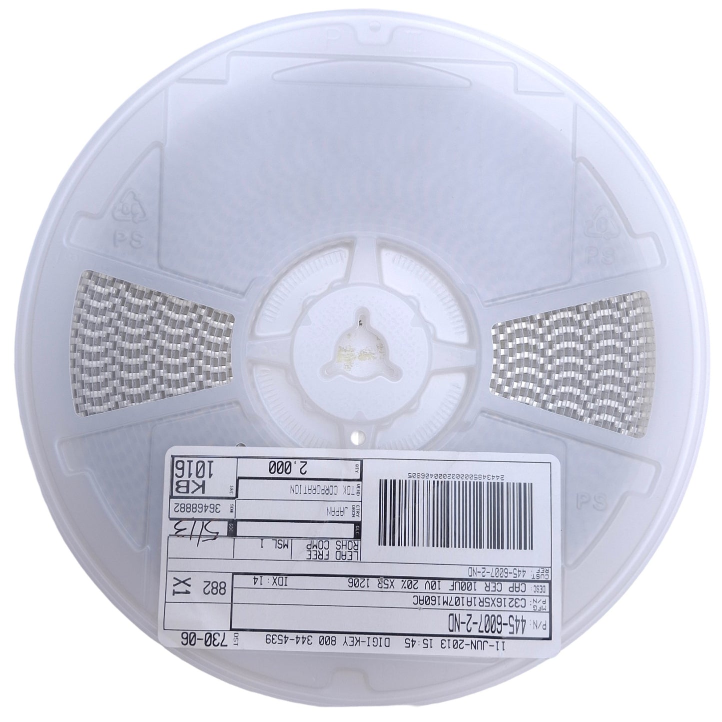 New Lot of 1800 TDK C3216X5R1A107M160AC Multilayer Ceramic Chip Capacitor 100uf