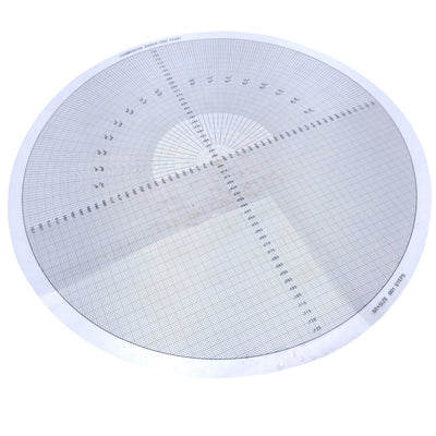 Used Combination Raduis-Grid Chart 50x Magnification, Increments of 0.001