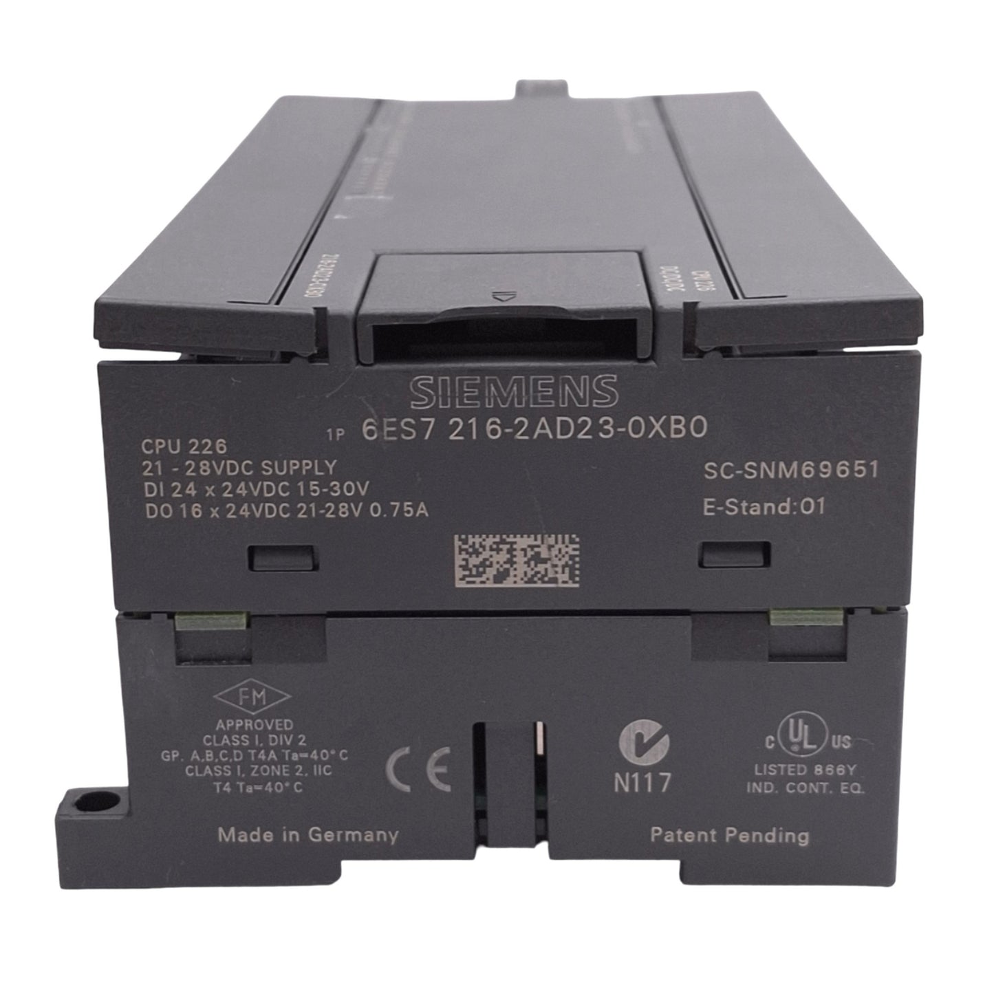 Used Siemens 6ES7216-2AD23-0XB0 SIMATIC S7-200 CPU 226 Compact Unit, 24DI 16DO, 24VDC