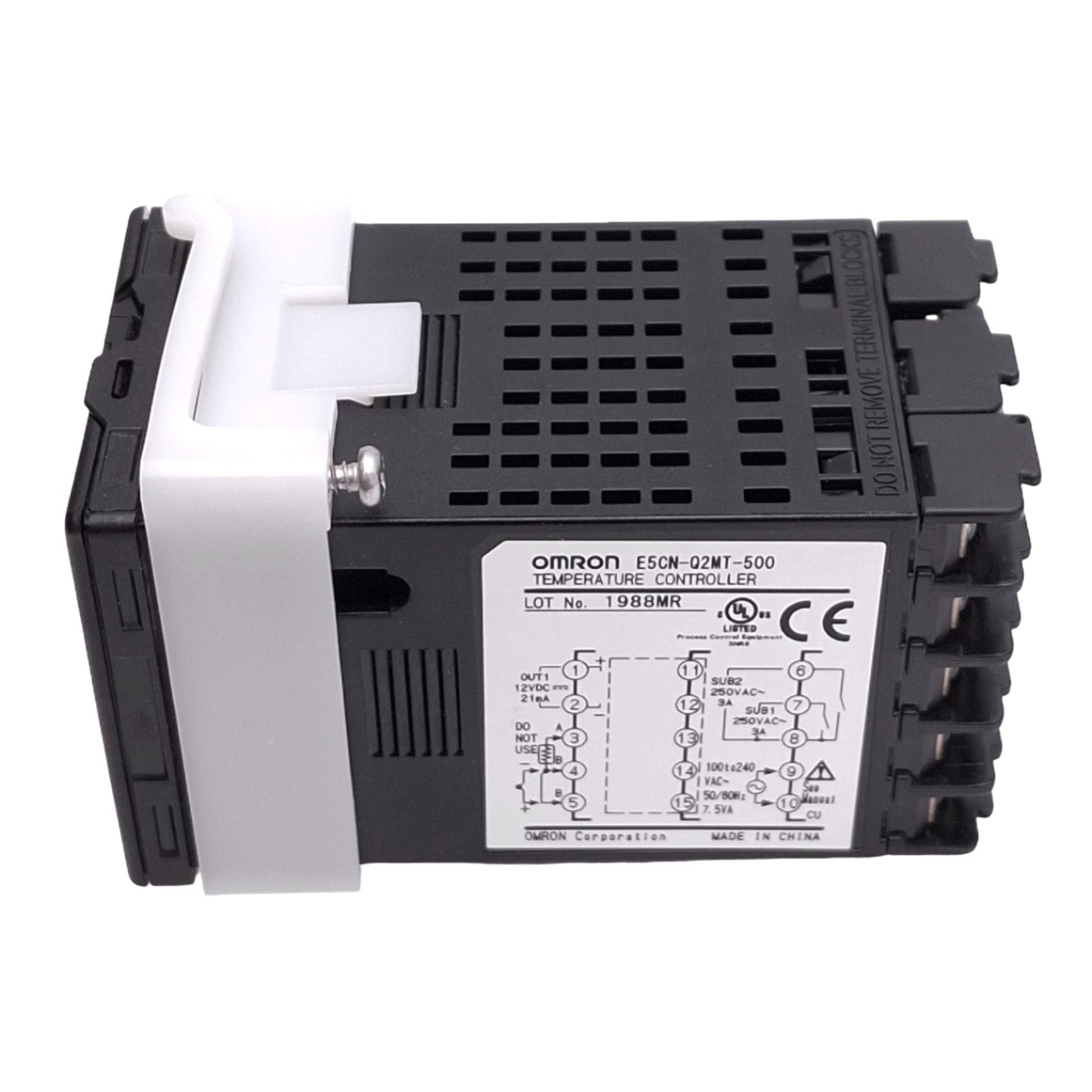 Used Omron E5CN-Q2MT-500 Temperature Controller, 100-240VAC In, 12VDC Out, 1/16 DIN
