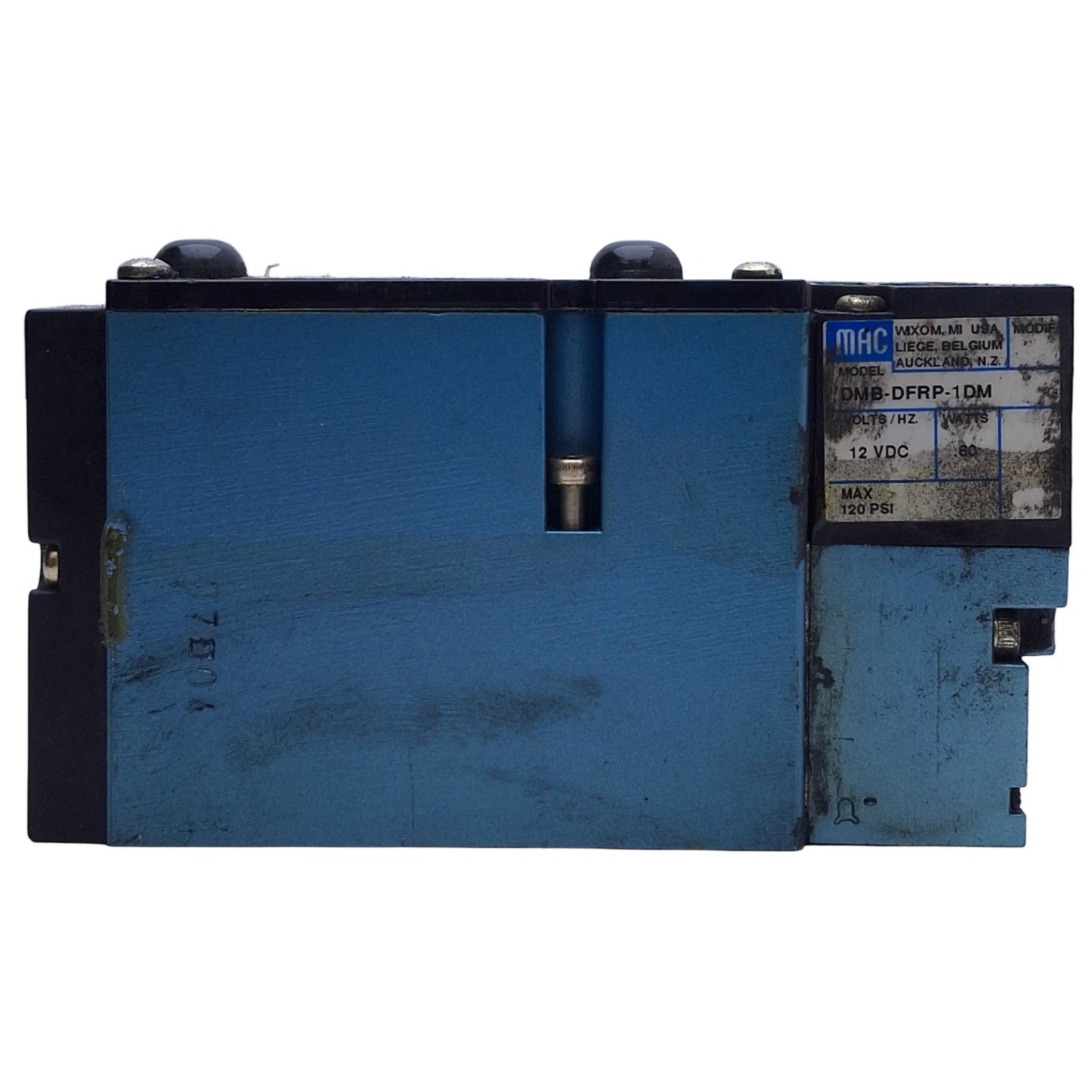 Used MAC 92B-AAB-BJA-DM-DFRP-1DM Solenoid Piloted Valve 5 Position 2 Port,120PSI Max