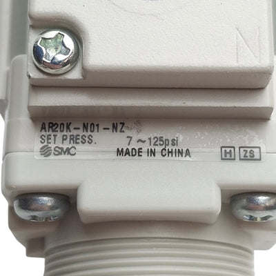 New – Open box SMC AR20K-N01-NZ Pneumatic Regulator 1/8in NPT, 7~125psi Set Pressure, 1.5MPa