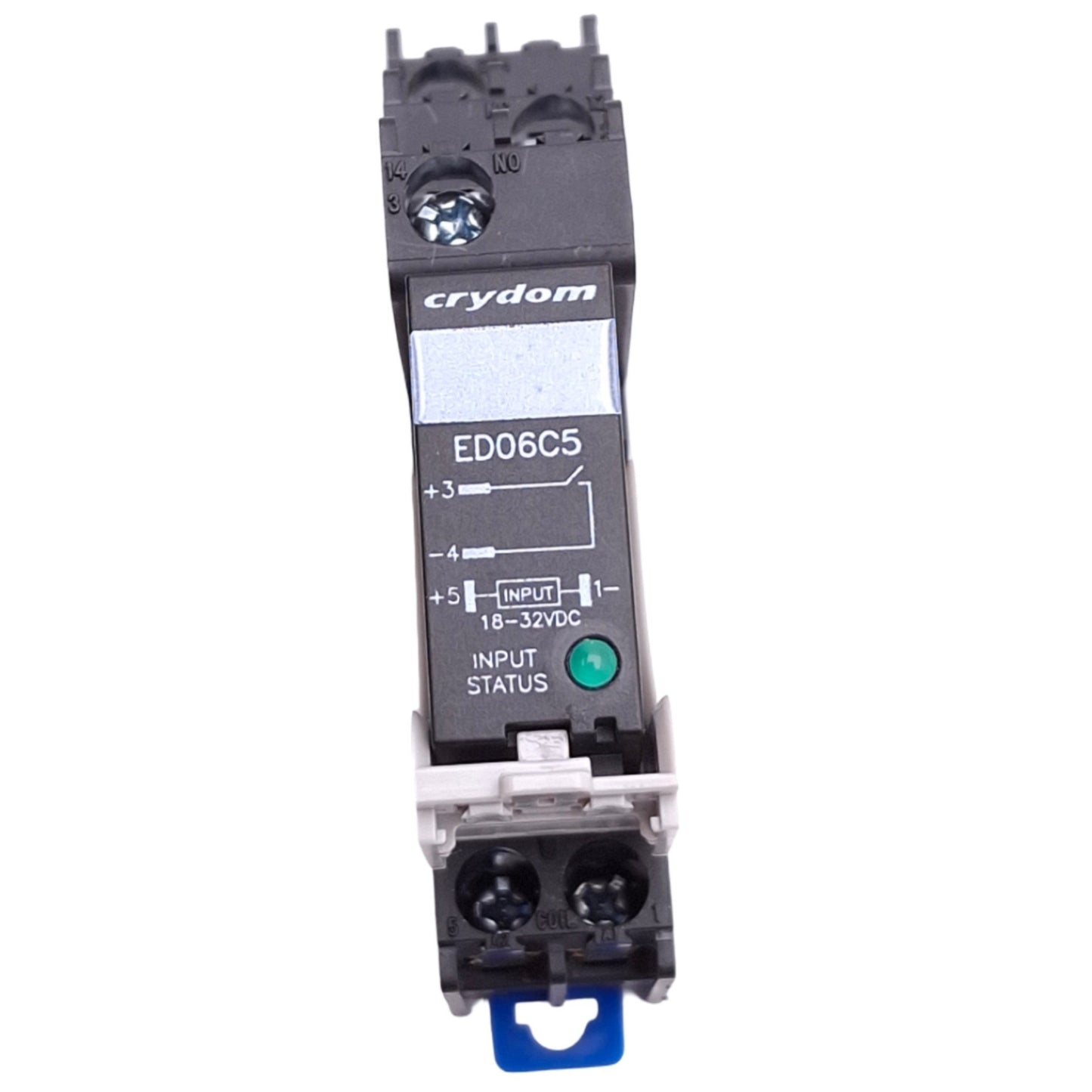 Used Crydom ED06C5 Solid State Relay, SPST-NO, 18-32VDC In, 48VDC 5A Max, DIN Rail
