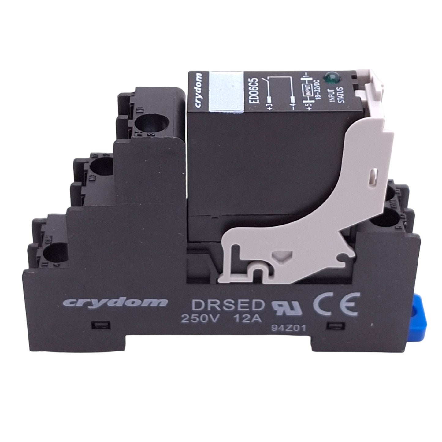 Used Crydom ED06C5 Solid State Relay, SPST-NO, 18-32VDC In, 48VDC 5A Max, DIN Rail