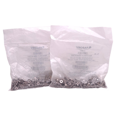 New Lot of 200 Fabory U51060.019.0075 Socket Flat Head Screw #10-24 Thread x 3/4in L