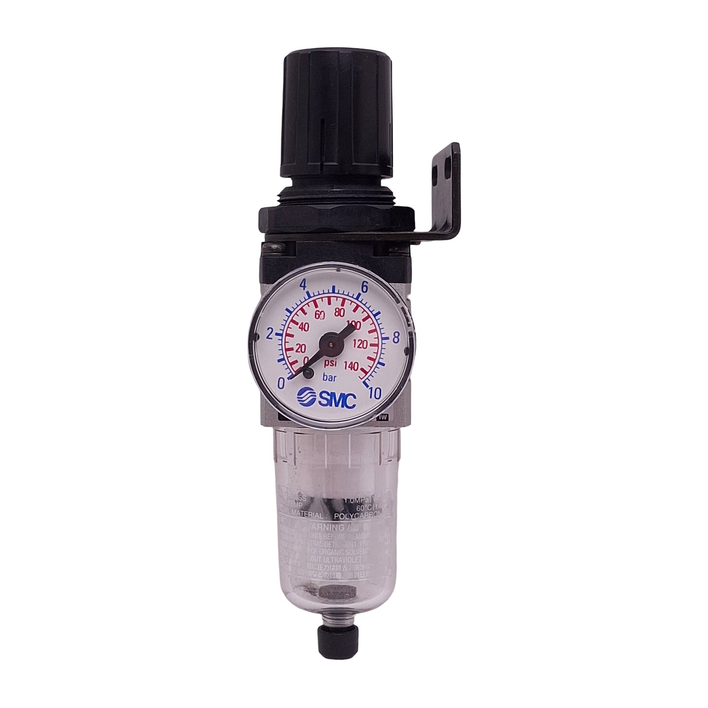 Used SMC EAW2000-F01 Filter Regulator, 0.05~0.85MPa Set, 1MPa Max, 1/8in NPT, 5µm