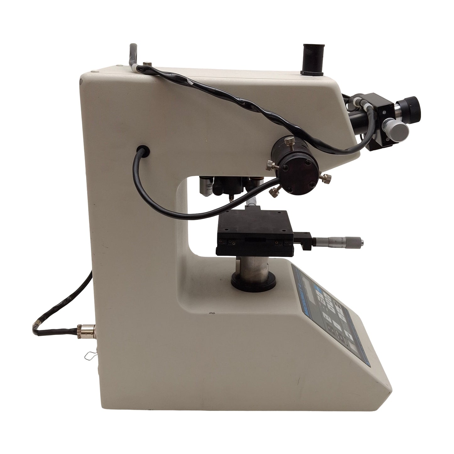 Used Beuhler Micromet 4 Micro Hardness Tester, RS232C, IEEE 488 GPIB, 110VAC *Lens*