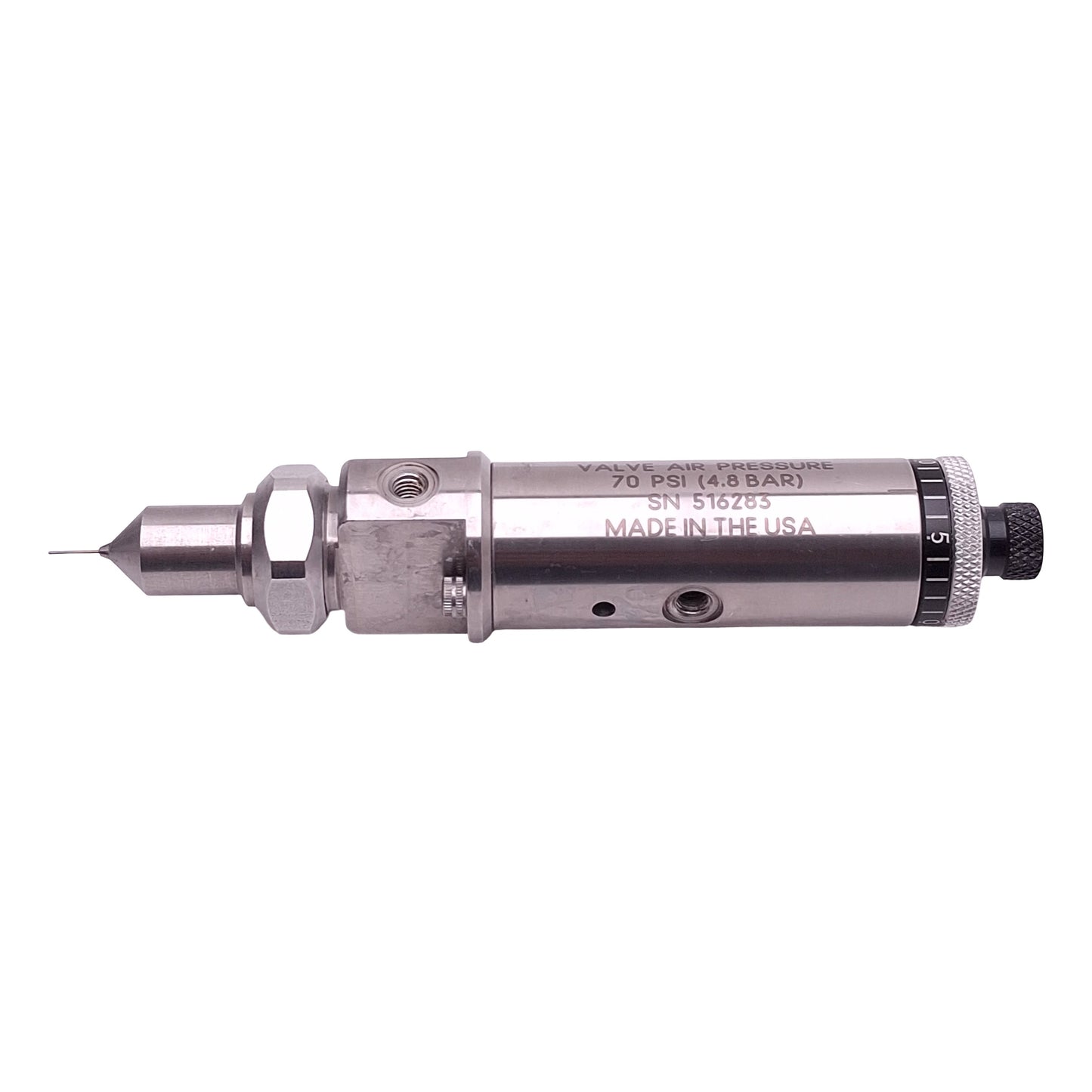 Used Nordson 787MS-SS MicroSpray Valve, 70-90psi, 1/8in NPT, ø3.3-19.1mm Spray