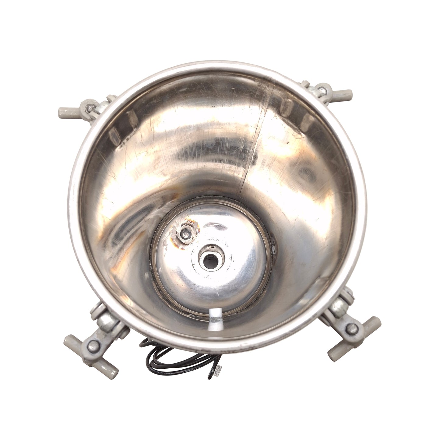 Used Silvan Pressure Tank w/ Binks Mixer Gearbox, ø9" x 19" Inner, 5 Gal, ø2" Outlet
