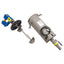Used Silvan Pressure Tank w/ Binks Mixer Gearbox, ø9" x 19" Inner, 5 Gal, ø2" Outlet