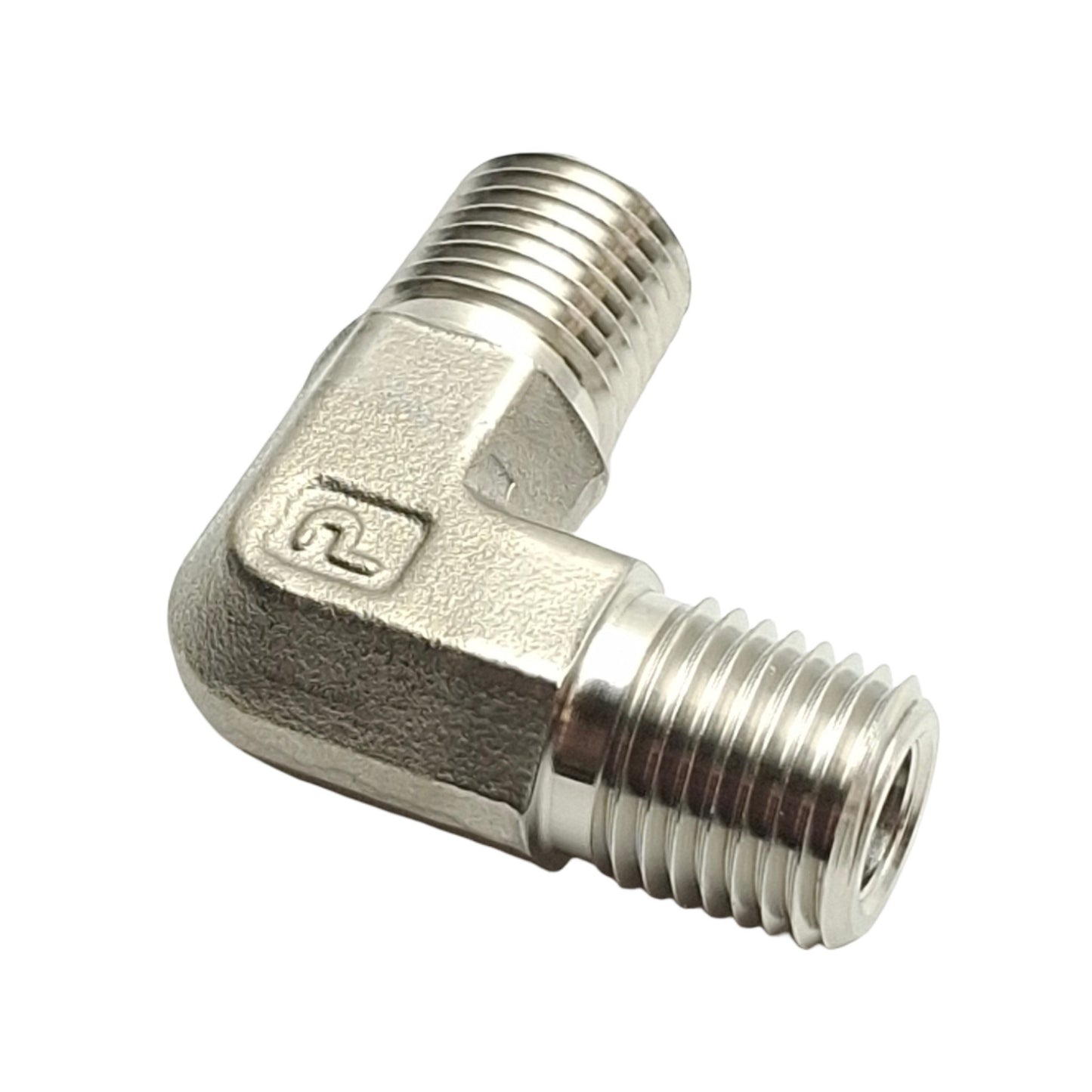 New – Open box Lot of 2 Parker 2-2 ME-SS Male Elbow Fittings, 1/4in NPT to 1/4in NPT Male