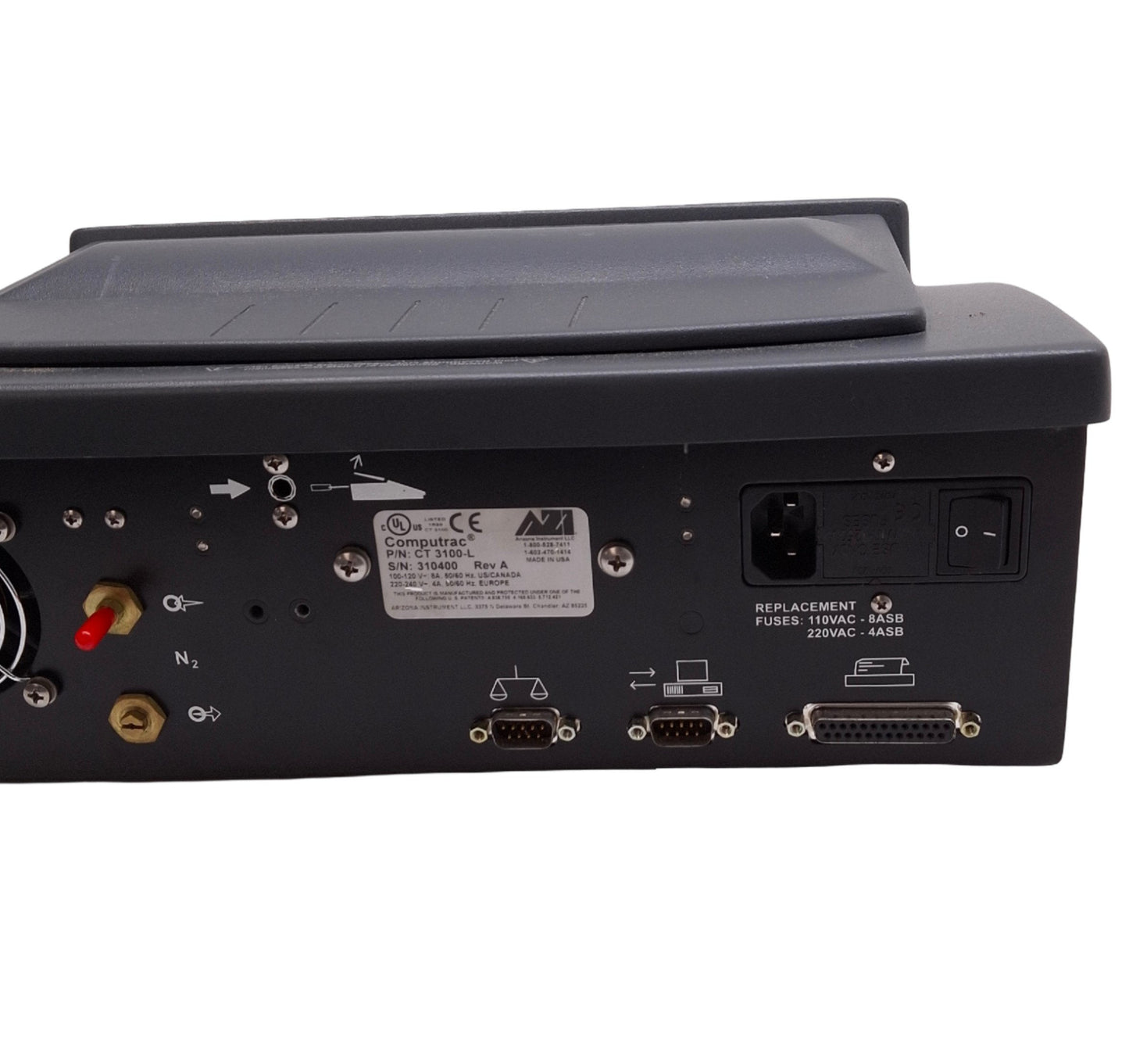 Used Ametek CT 3100-L Computrac Vapor Pro Moisture Analyzer, 10ppm Min, RS232, 120VAC