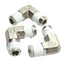 Used Lot of 3 Parker 2-2 ME-SS Male Elbow Fittings, 1/4in NPT to 1/4in NPT Male