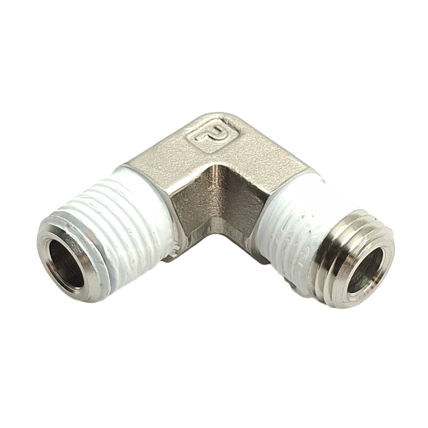 Used Lot of 3 Parker 2-2 ME-SS Male Elbow Fittings, 1/4in NPT to 1/4in NPT Male