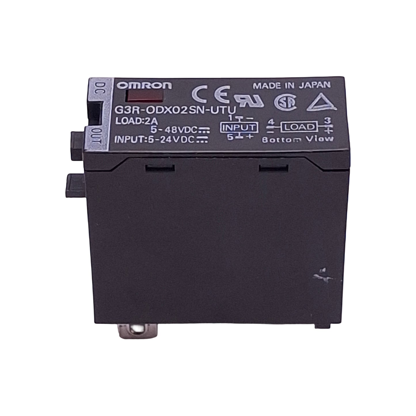 Used Omron G3R-ODX02SN-UTU Solid-State Relay, SPST-NO, 5-24VDC In, 2A 5-48VDC Out