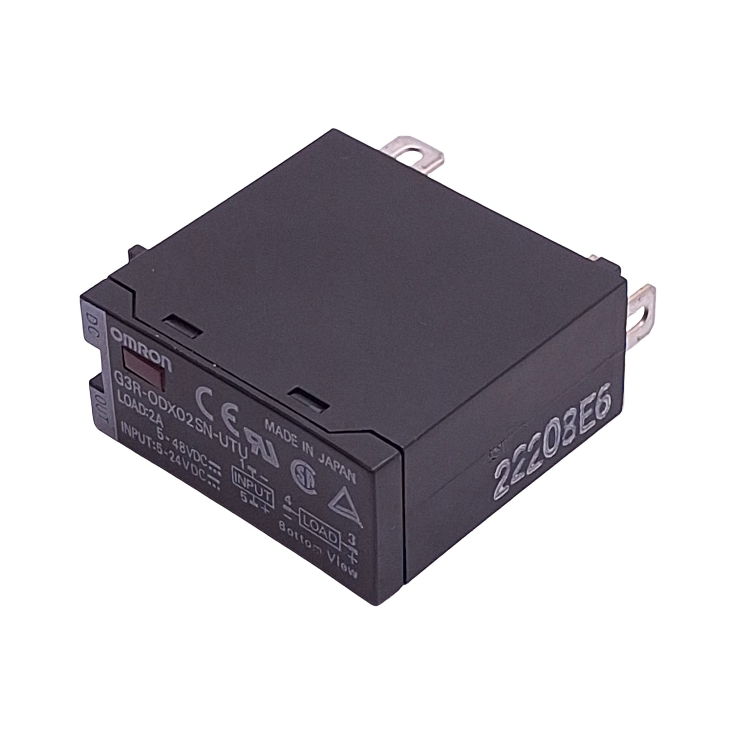 Used Omron G3R-ODX02SN-UTU Solid-State Relay, SPST-NO, 5-24VDC In, 2A 5-48VDC Out