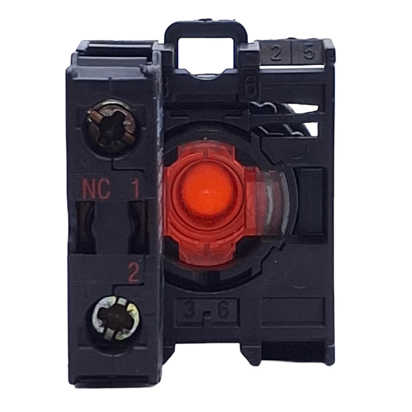 Used Eaton M22-DL-R-X0-K01 Red Illuminated Momentary Push Button ø22.5mm, 1NC