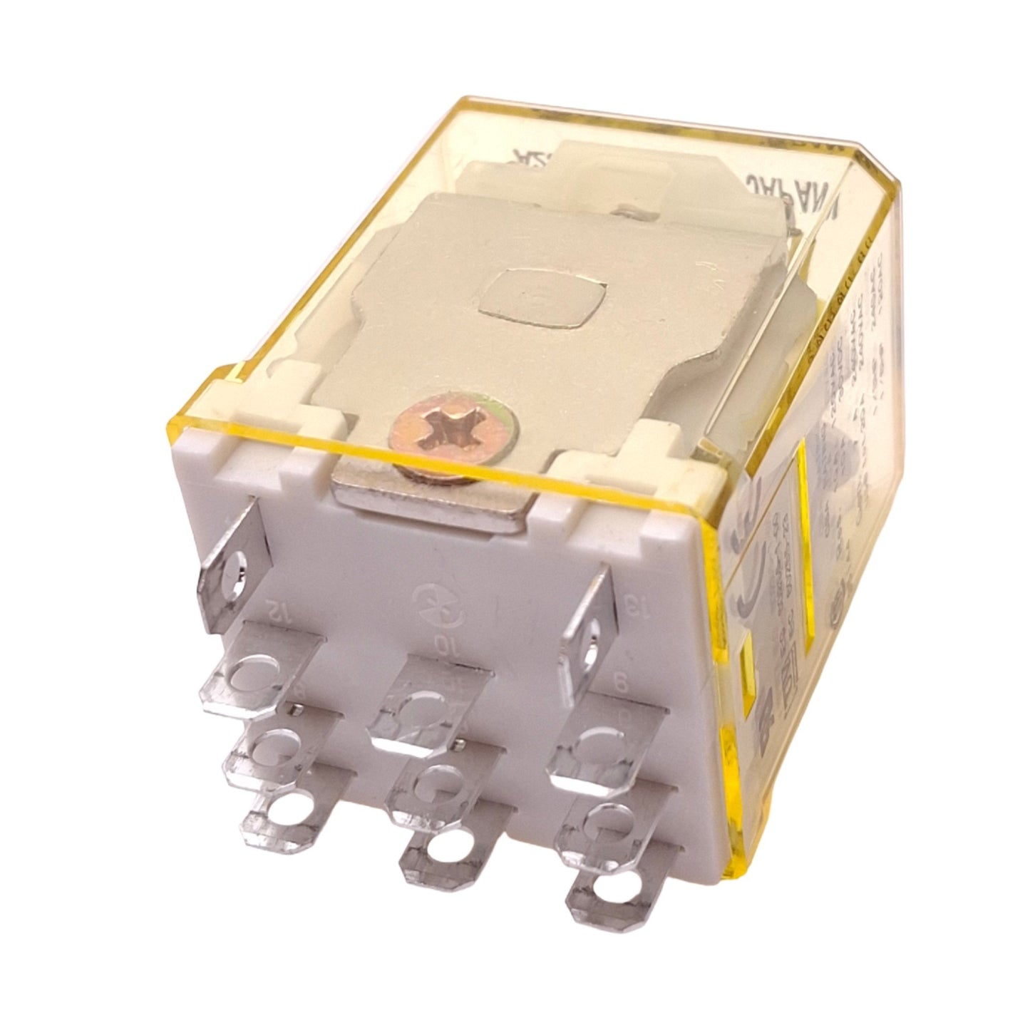 Used IDEC RH3B-ULAC120V Plug-In Relay, 3PDT, 11-Pin, 240VAC 10A Max, 120VAC Coil
