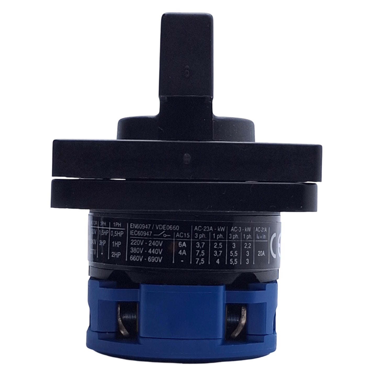 Used Kraus & Naimer CA10 A290 Rotary Cam Switch 1 Pole, 2 Position, 20A, 300VAC