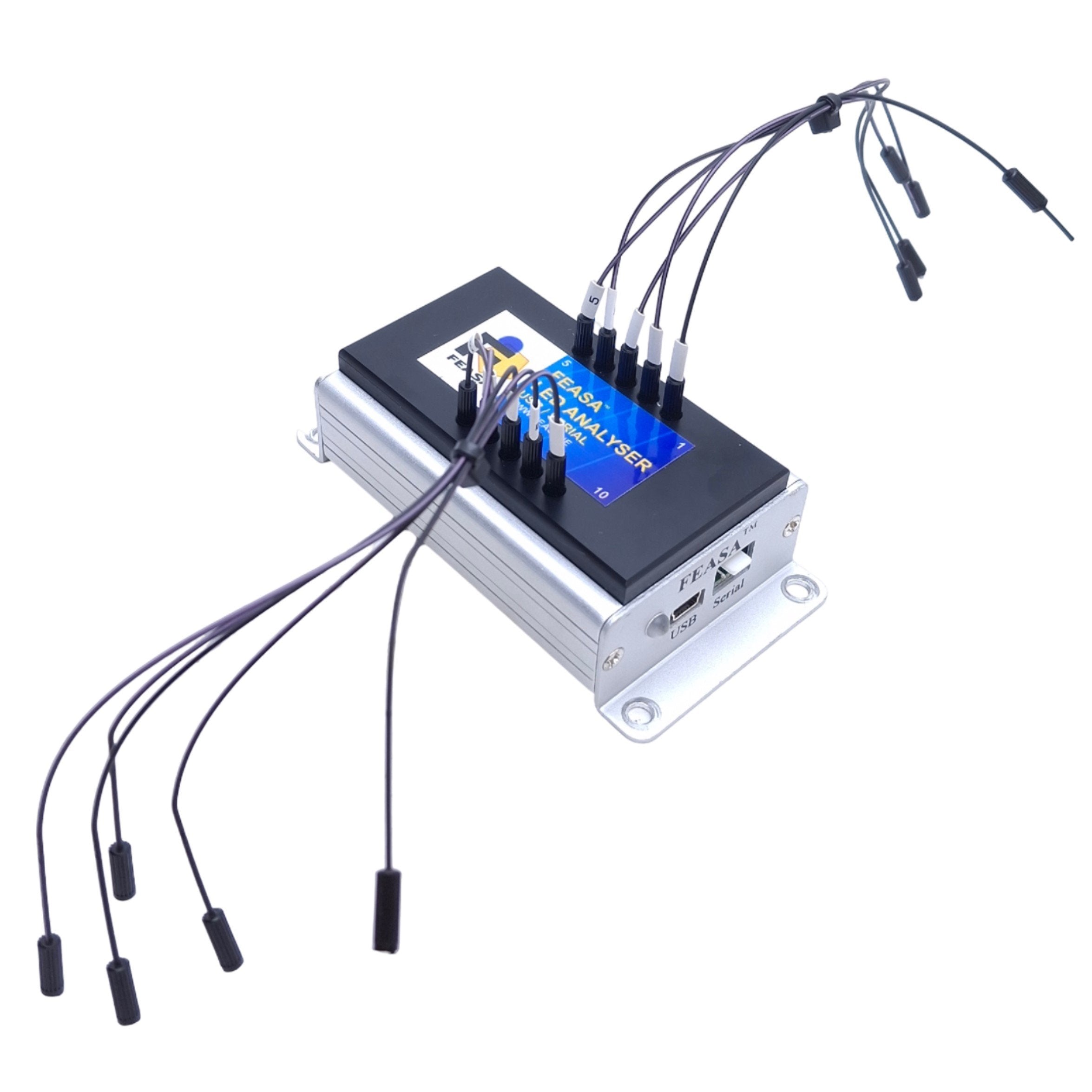 FEASA 10F LED Analyzer 10-Channel, 450nm to 650mn Wavelength, 5VDC, ø1 ...