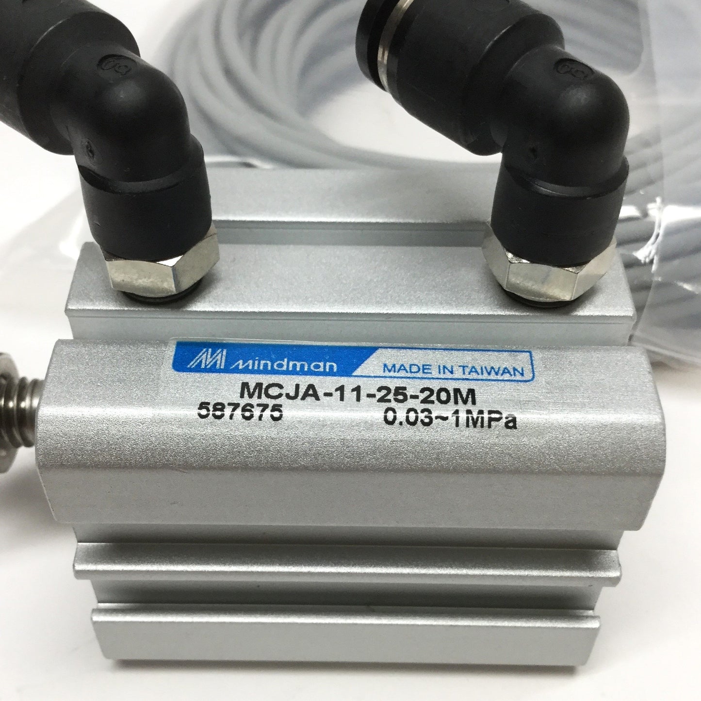 New – Open box Mindman MCJA-11-25-20M Compact Air Cylinder Ø25 Bore, 20mm Stroke w/Reed Switch
