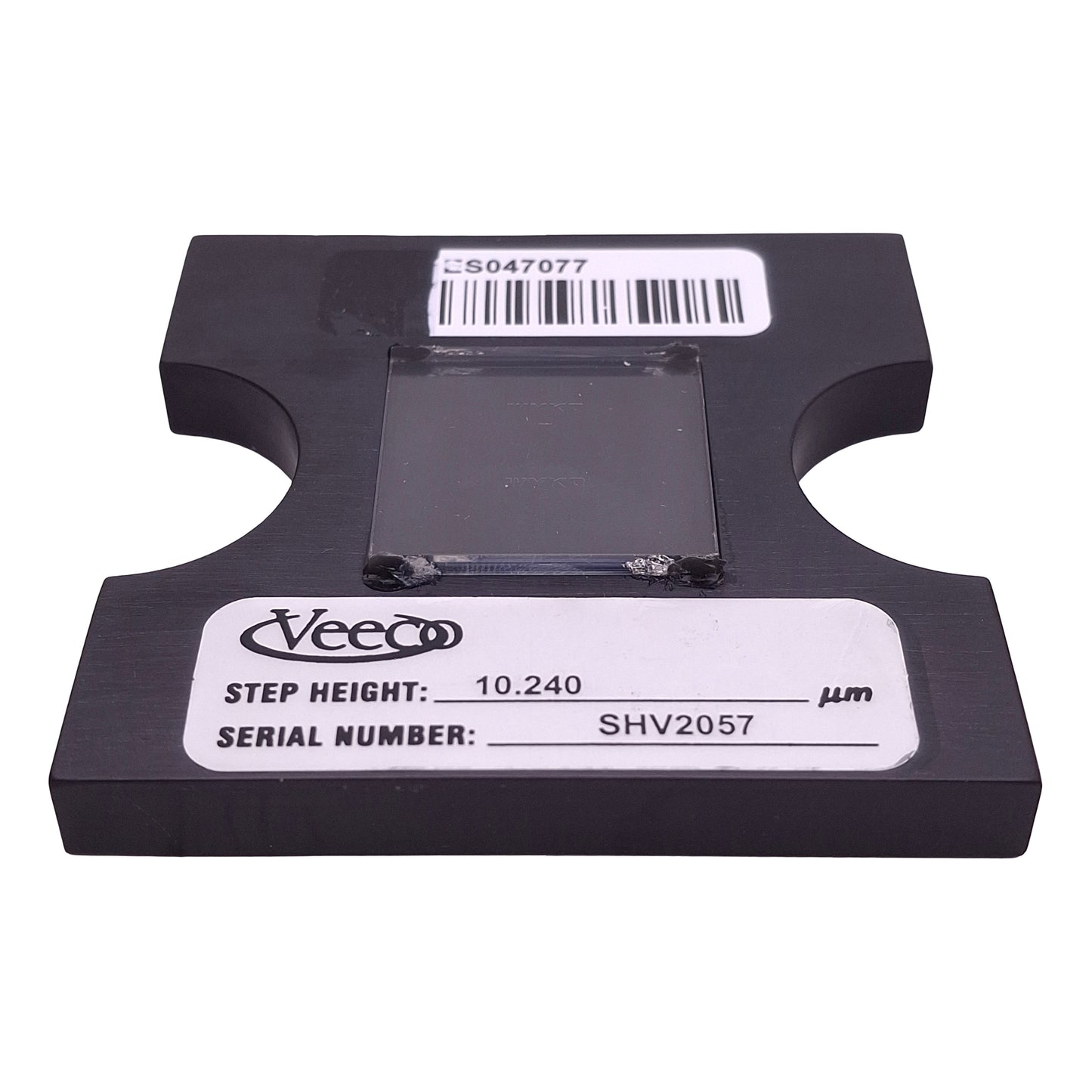 Used Veeco Materion 830-202 SHV2057 Step Height Standard Calibrator, 10.24µm, 1" x 1"