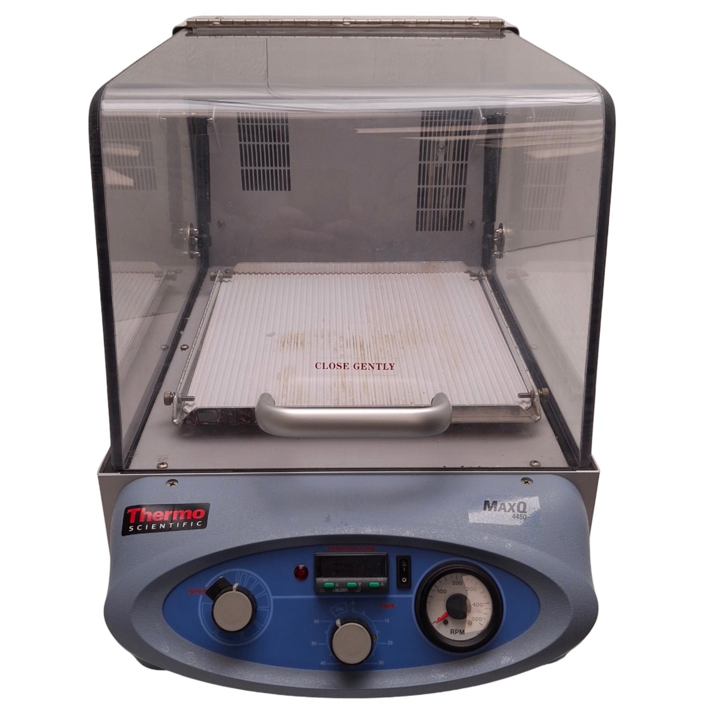 Used Thermo Scientific SHKA4450 MaxQ 4450 Incubated Shaker 120VAC 4.5A, 40-400RPM±10