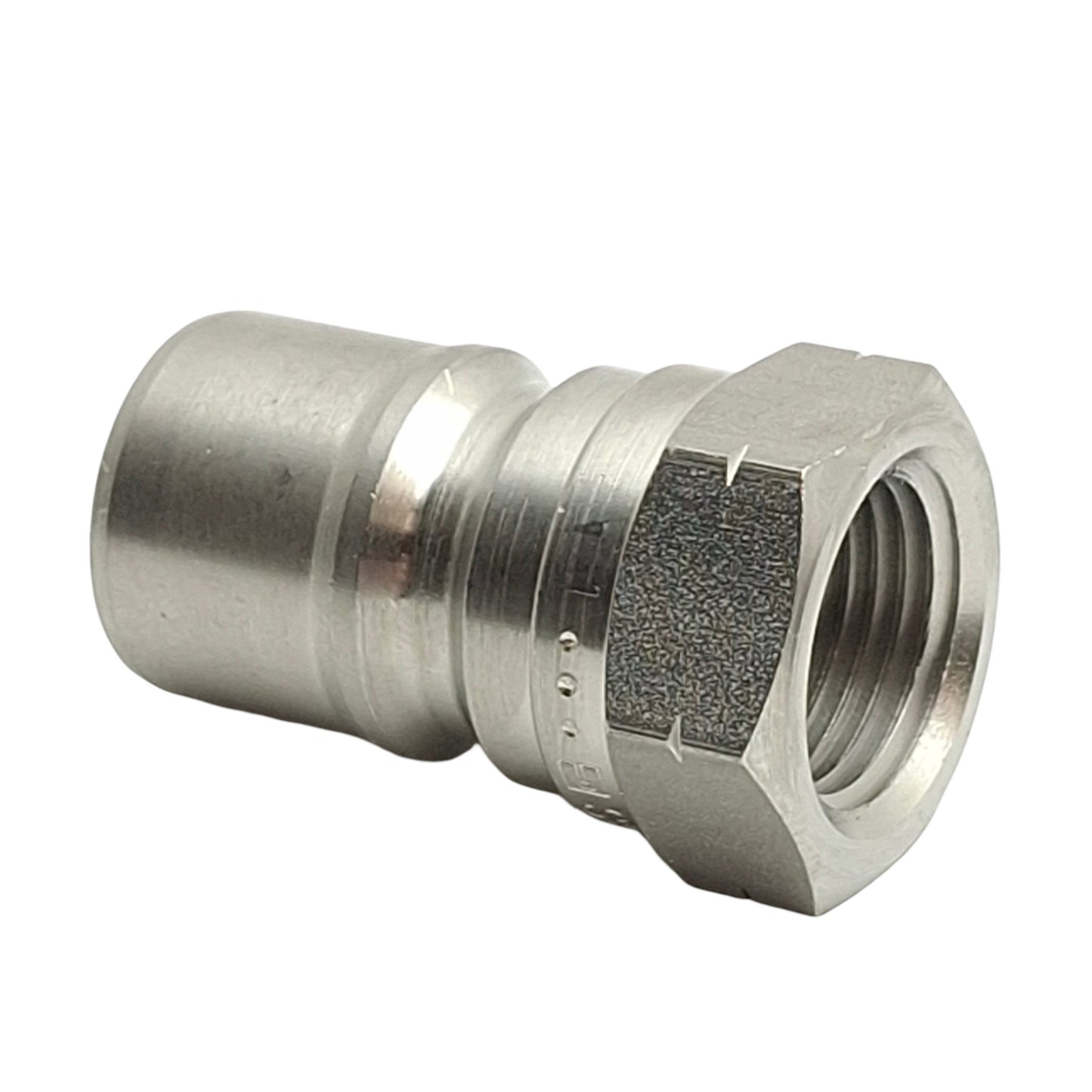 New – Open box Parker SH3-63 Hydraulic Male Nipple, 3/8 Body ISO7241-1 B to 3/8in NPTF Female