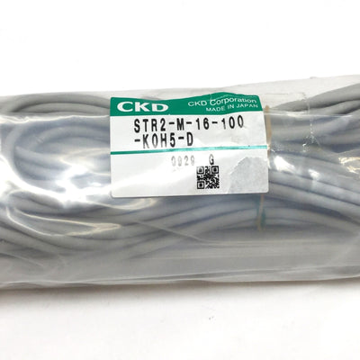 New CKD STR2-M-16-100-K0H5-D Twin Rod Cylinder, 16mm Bore, 100mm Stroke w/Switches