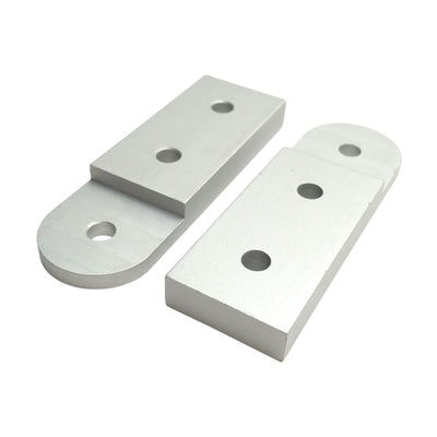 New Lot of 2 80/20 4390 Recessed Straight Pivot Plate 15 Series, 4.5in x 1.5in